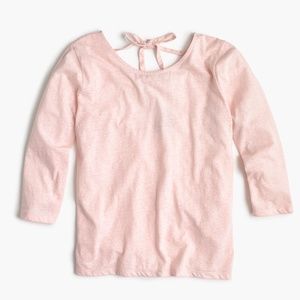 New J Crew 3/4 Sleeve Tie Back Blouse T Shirt